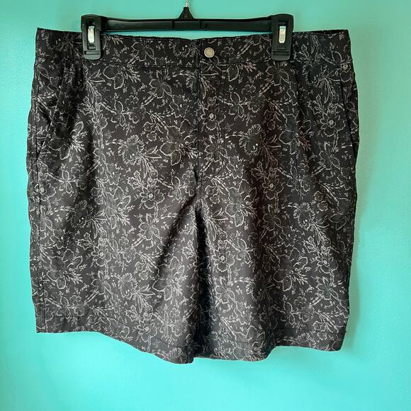 Abercrombie & Fitch Floral Swim Trunk Black Size XL Fully Lined 1 zip back NEW - Picture 7 of 7